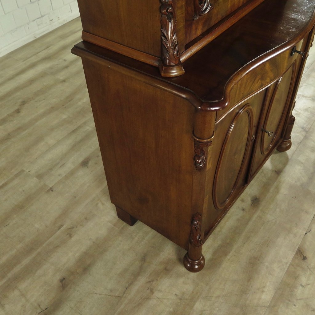 Vitrine Bücherschrank Biedermeier 1850 Mahagoni