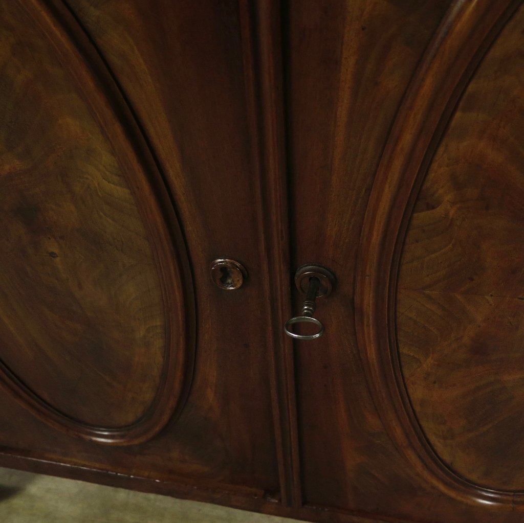 Vitrine Bücherschrank Biedermeier 1850 Mahagoni