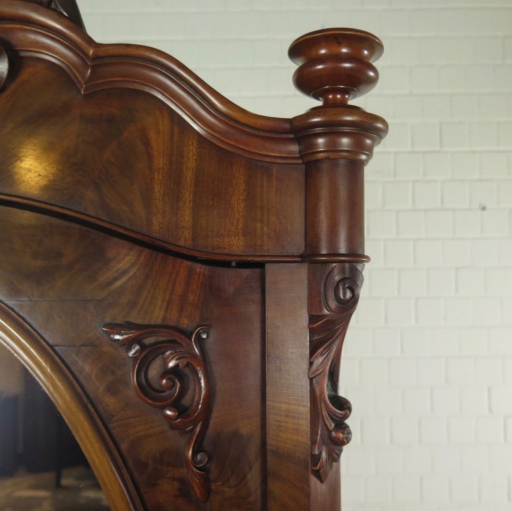 Vitrine Bücherschrank Biedermeier 1850 Mahagoni