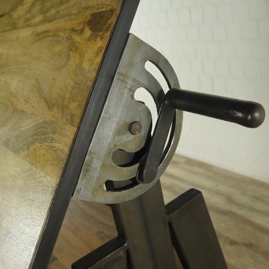 Zeichentisch Schreibtisch Teakholz 1,73 m