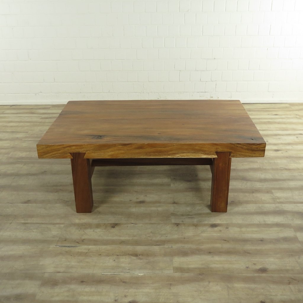 Couchtisch Teakholz Baumstamm 1,40 m x 0,88 m