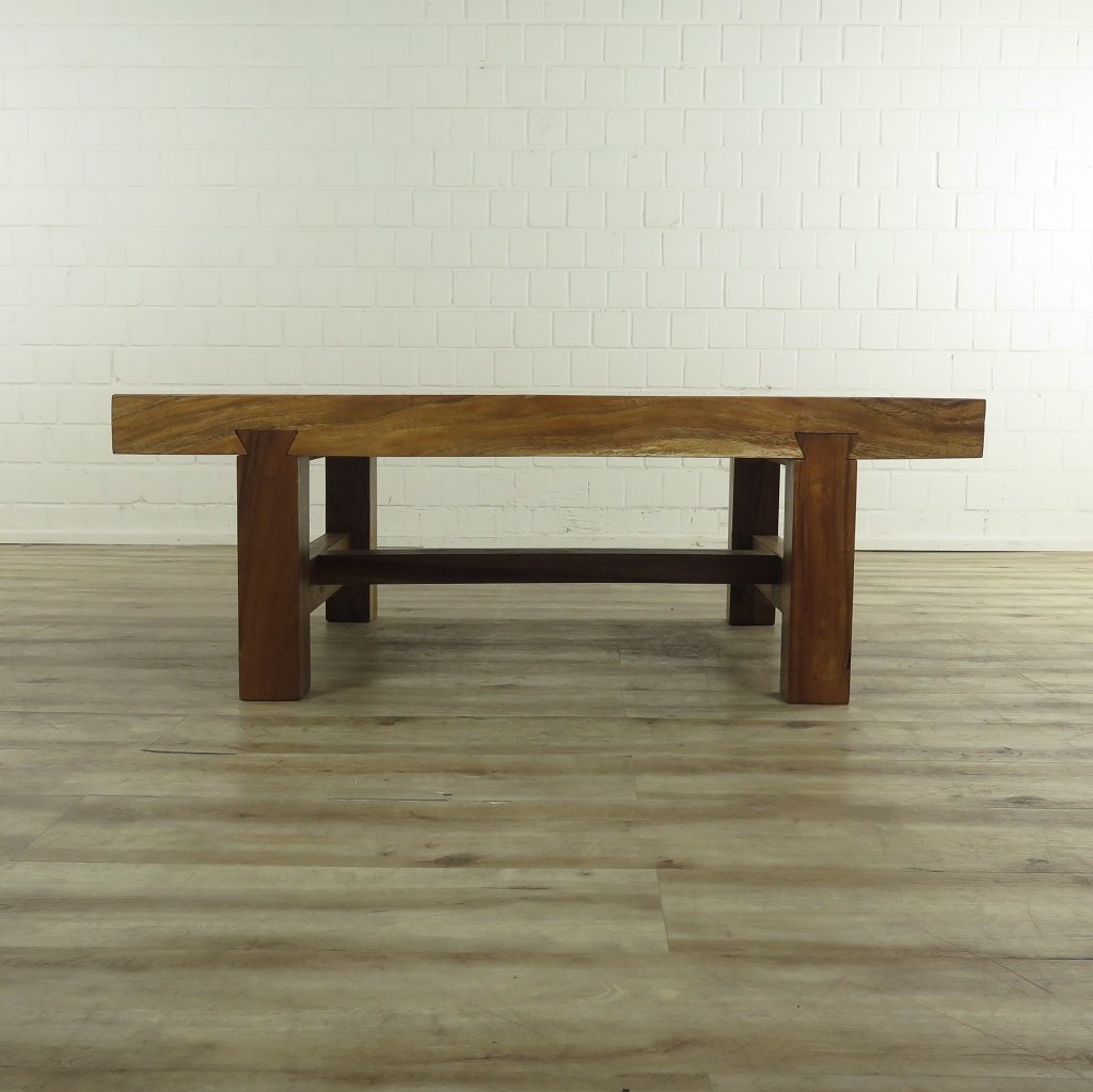 Couchtisch Teakholz Baumstamm 1,40 m x 0,88 m