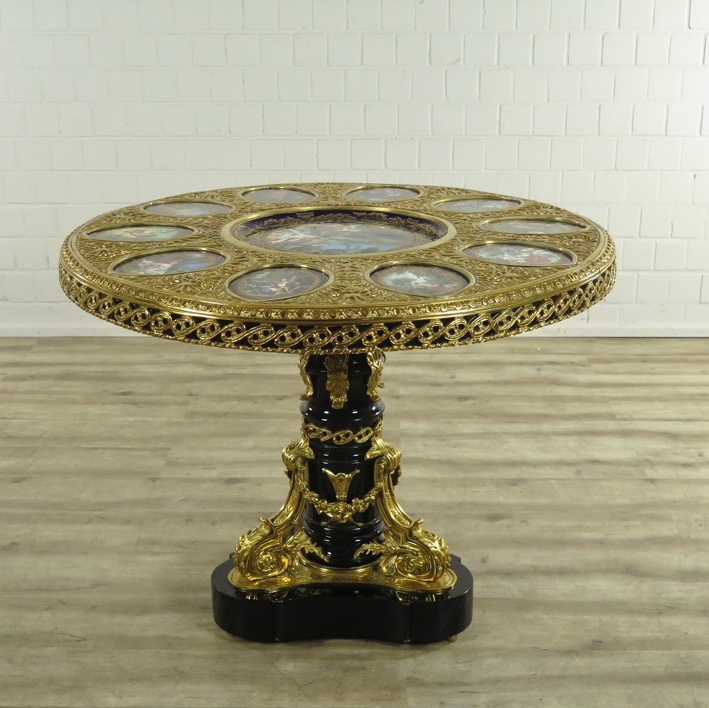 Tisch Messing Barockstil Ø 1,15 m
