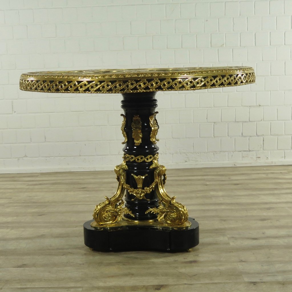 Tisch Messing Barockstil Ø 1,15 m