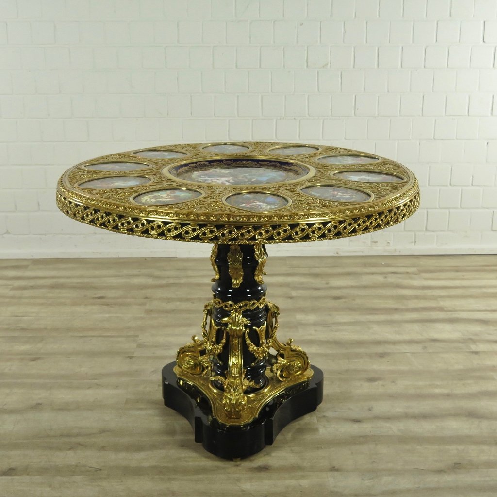 Tisch Messing Barockstil Ø 1,15 m