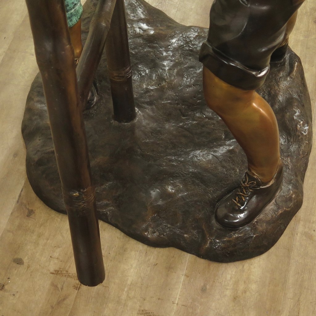 Skulptur Dekoration Kinder Bronze 0,71 m