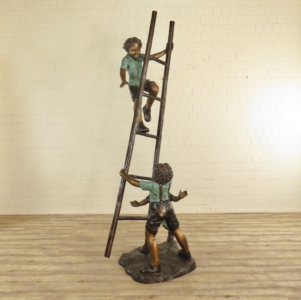 Skulptur Dekoration Kinder Bronze 0,71 m