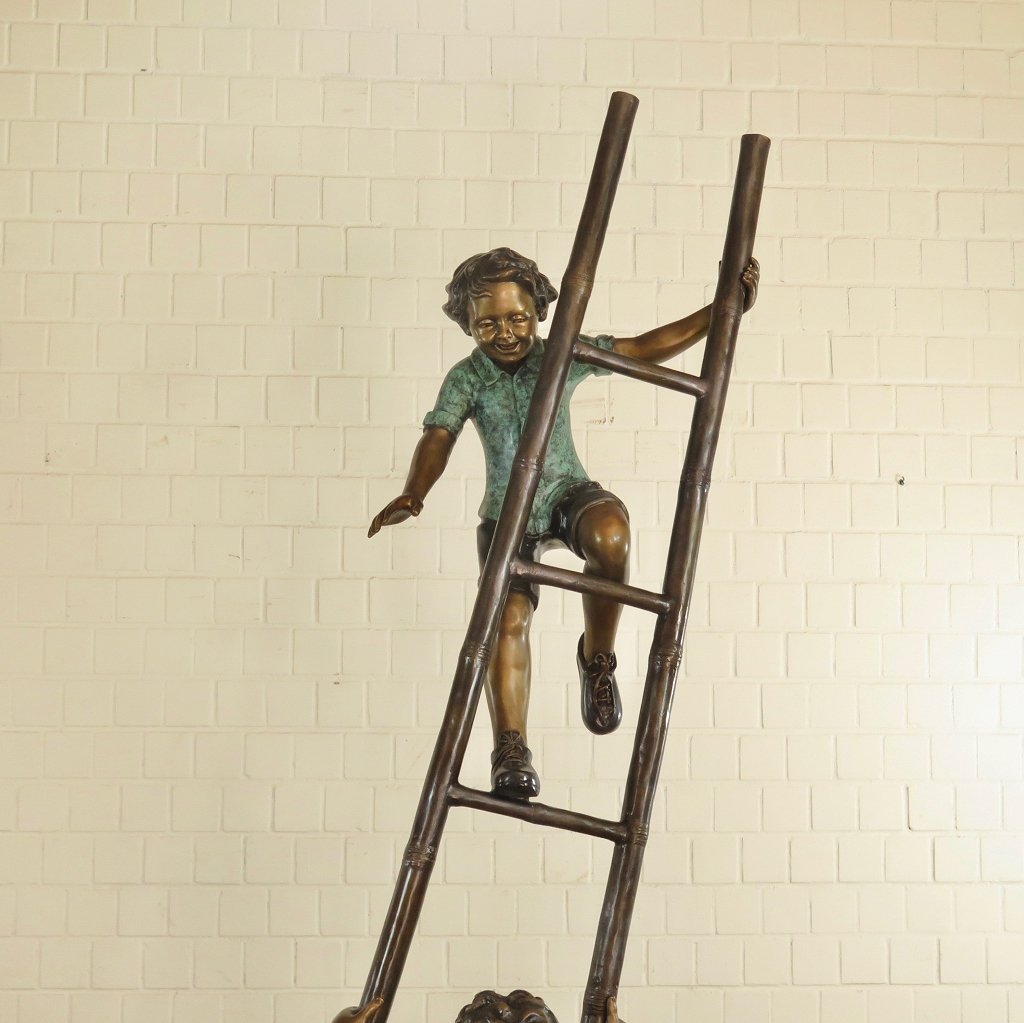 Skulptur Dekoration Kinder Bronze 0,71 m