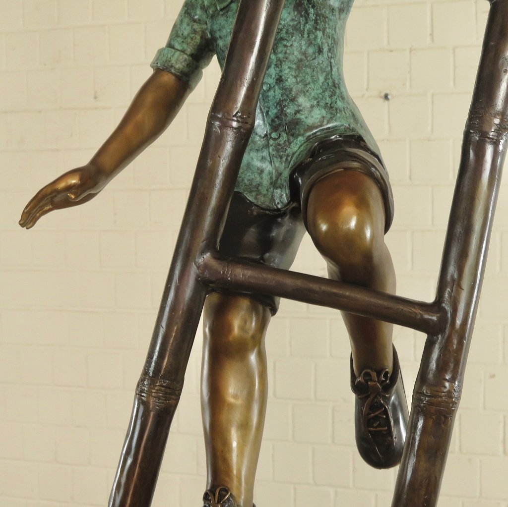 Skulptur Dekoration Kinder Bronze 0,71 m