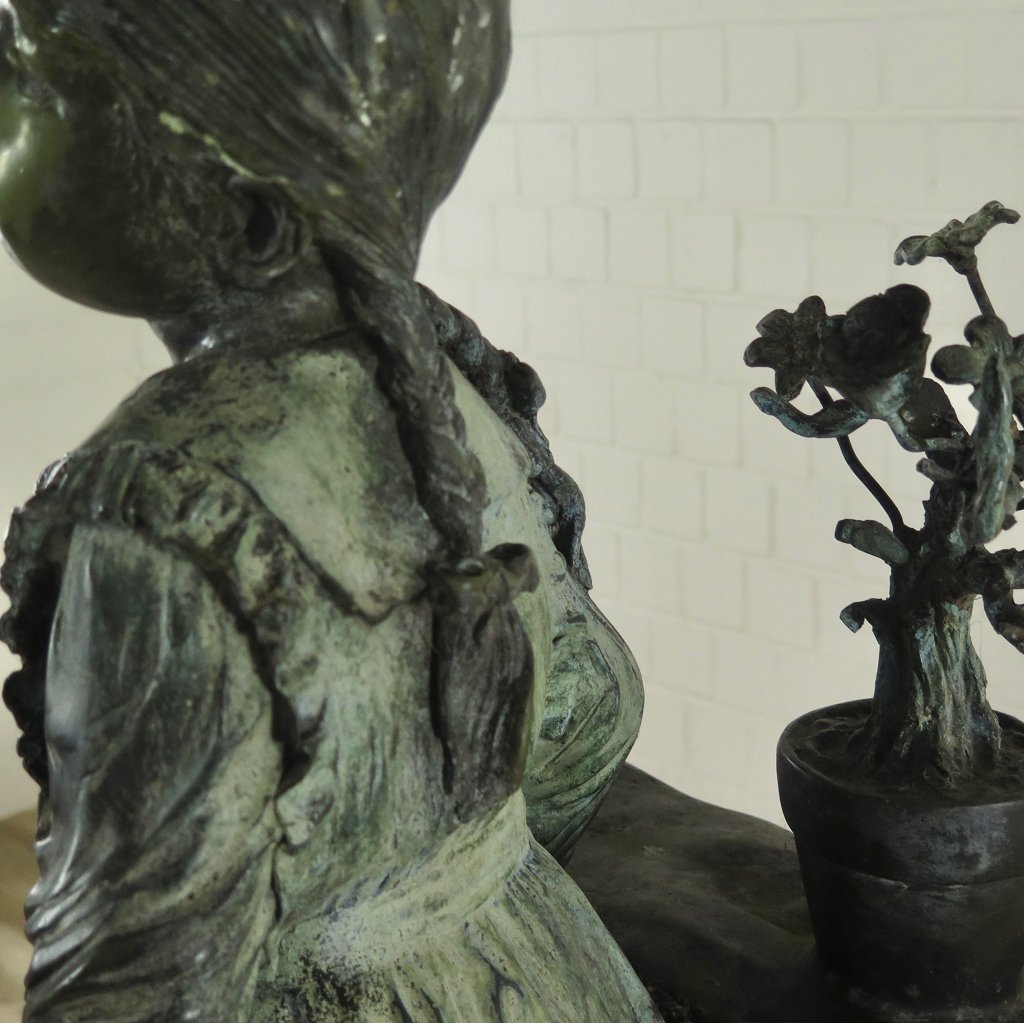 Skulptur Dekoration Kind Bronze 0,82 m