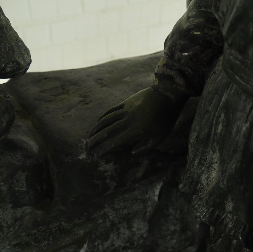 Skulptur Dekoration Kind Bronze 0,82 m