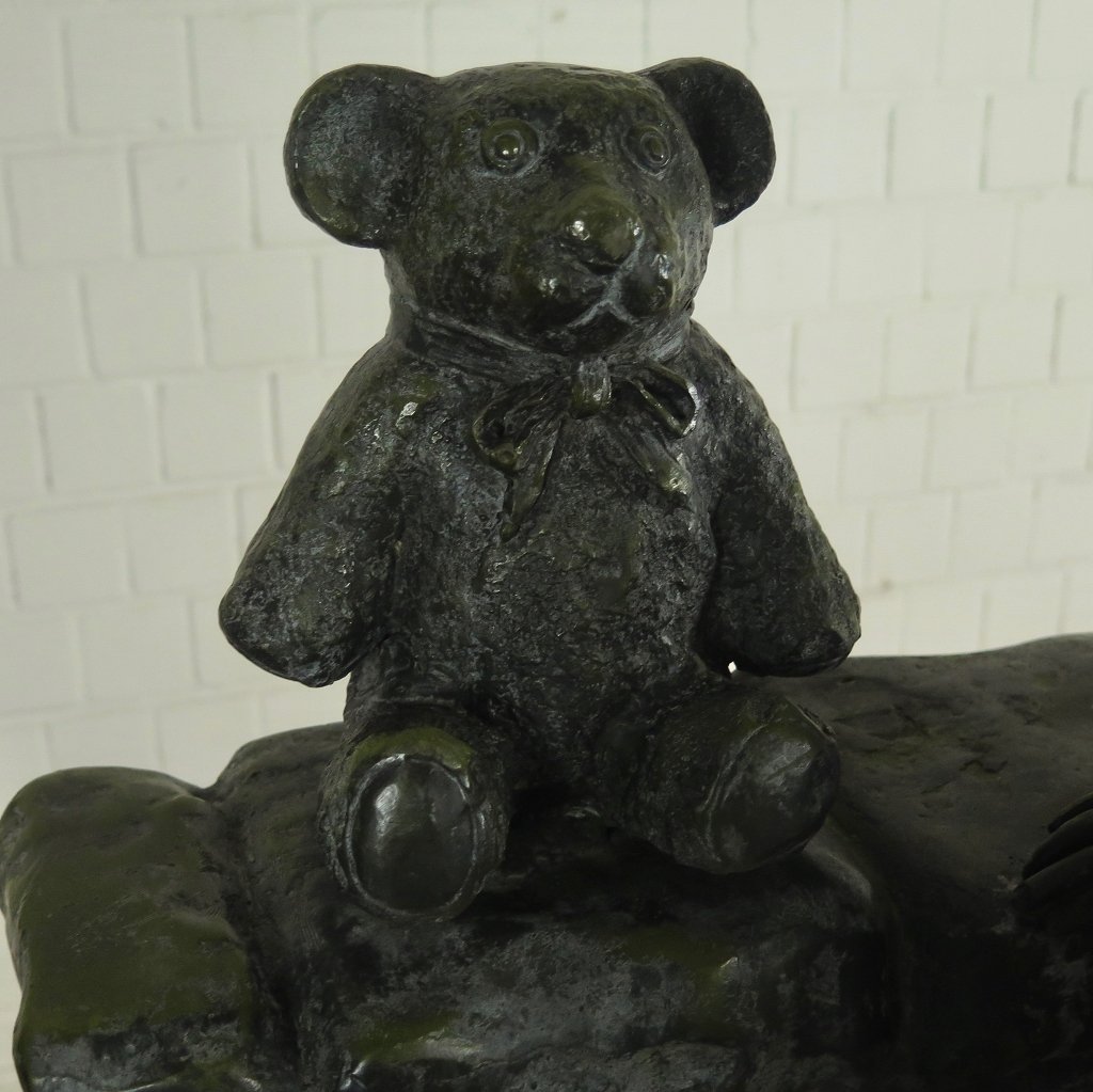 Skulptur Dekoration Kind Bronze 0,82 m