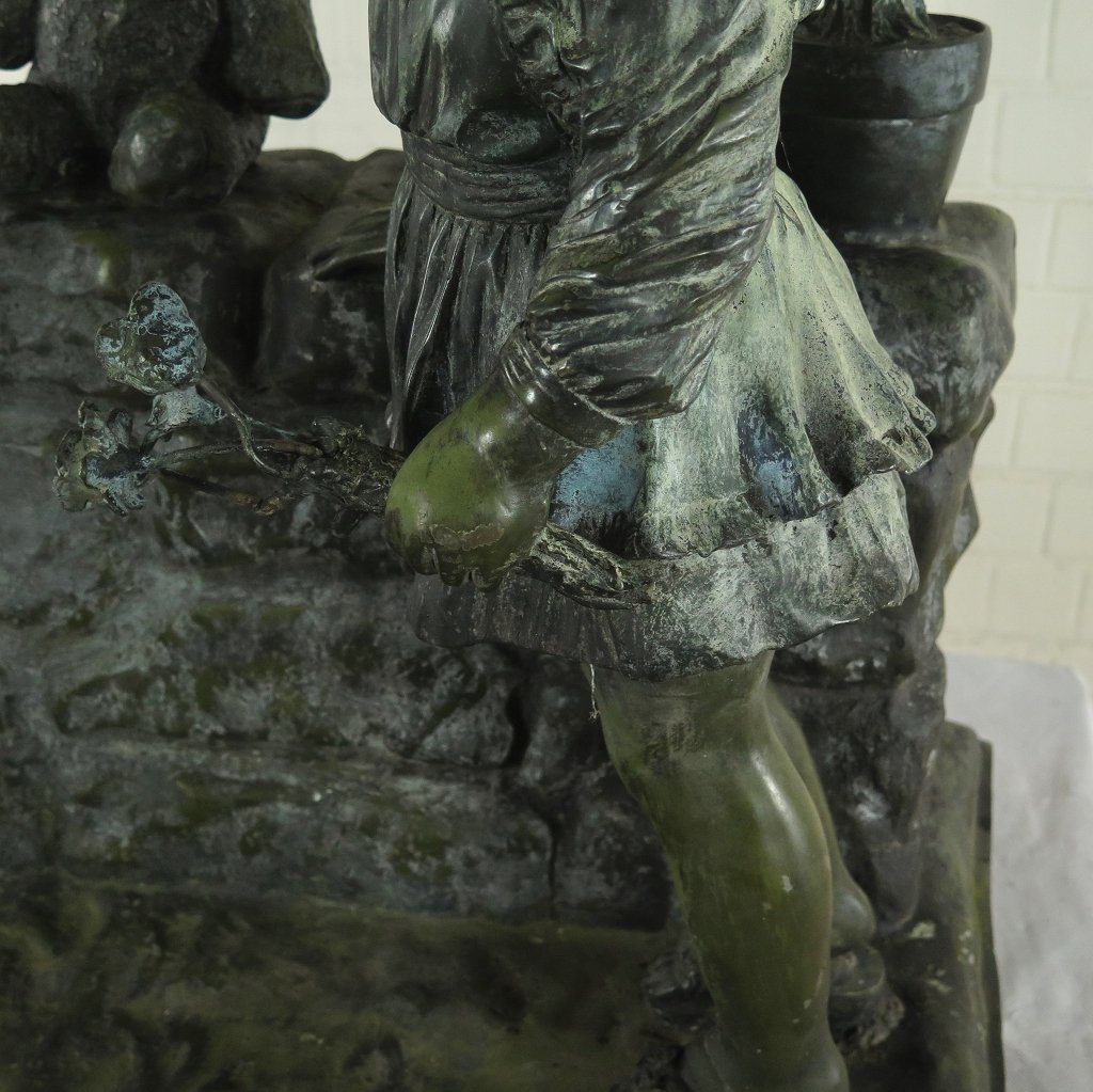 Skulptur Dekoration Kind Bronze 0,82 m