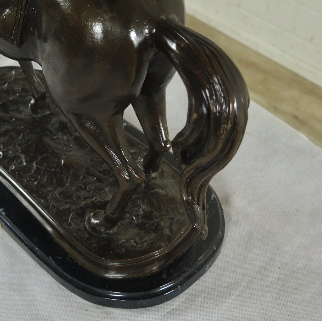 Skulptur Dekoration Pferd Bronze 0,48 m