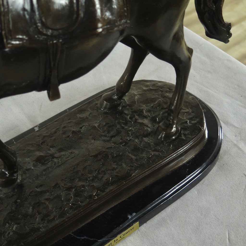 Skulptur Dekoration Pferd Bronze 0,48 m