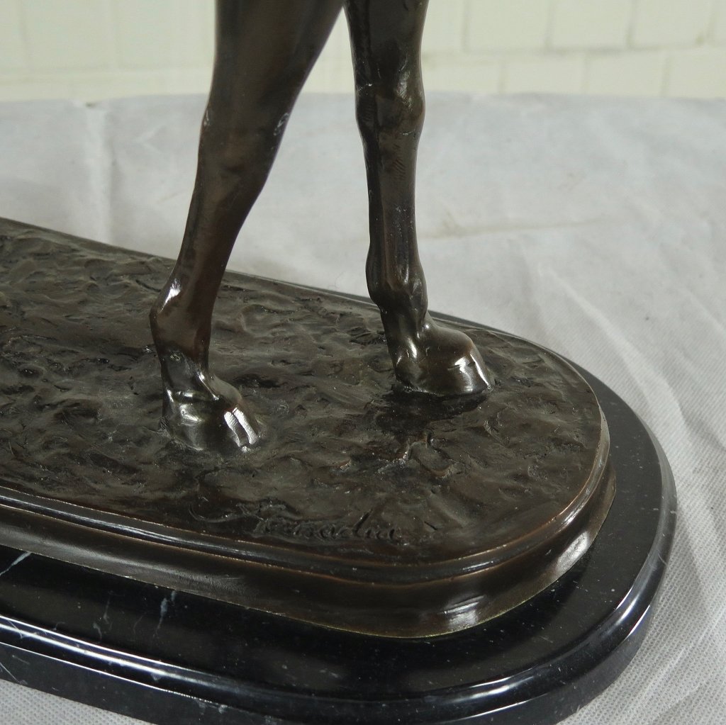Skulptur Dekoration Pferd Bronze 0,48 m