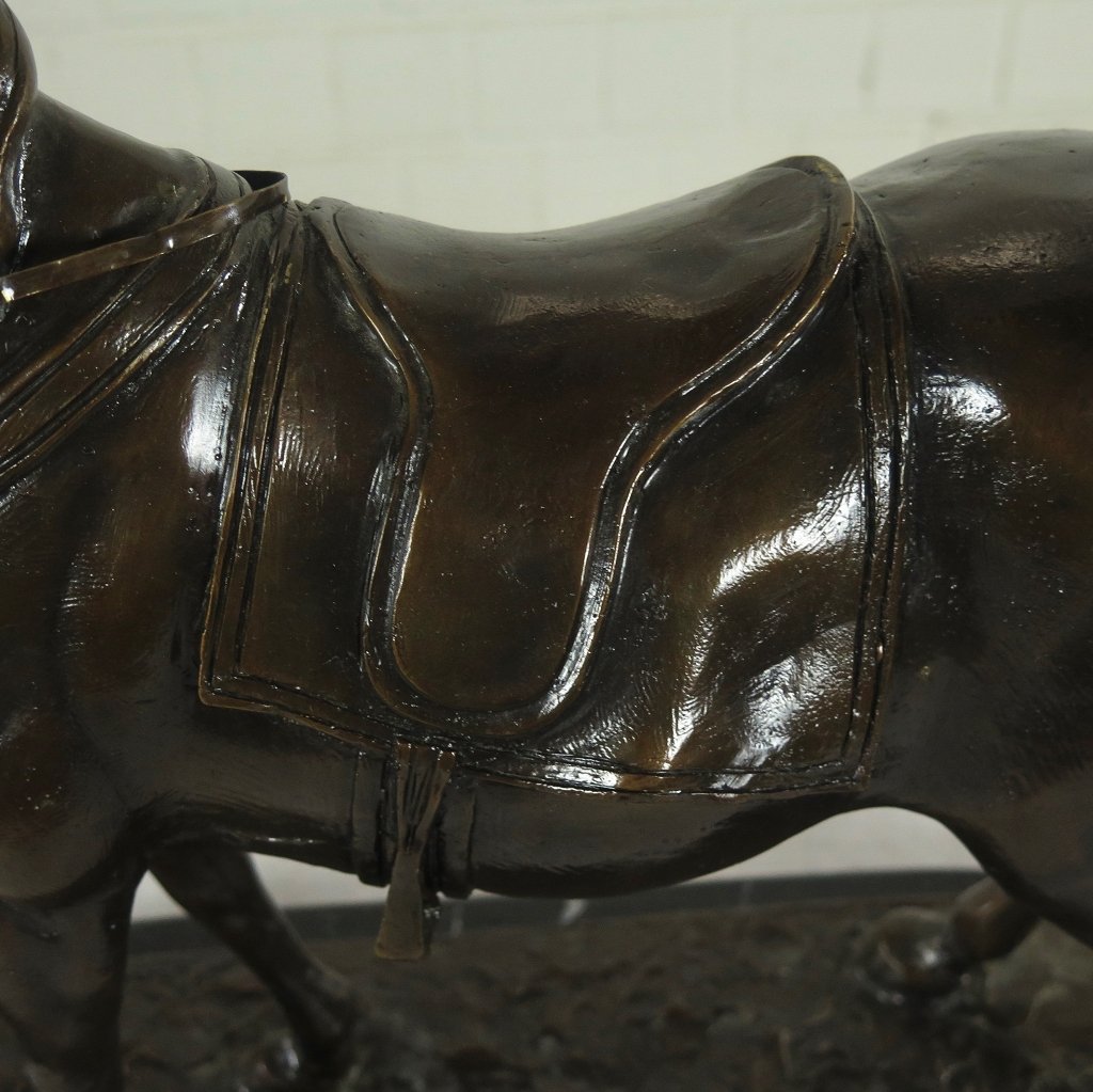 Skulptur Dekoration Pferd Bronze 0,48 m