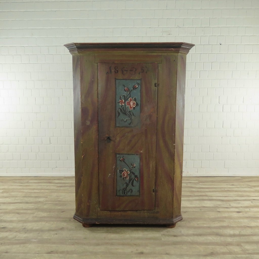 Schrank Bauernmalerei Barock 1820