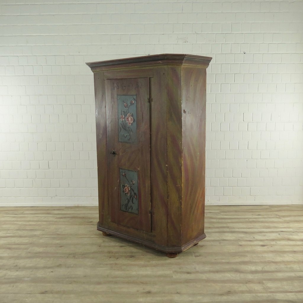 Schrank Bauernmalerei Barock 1820