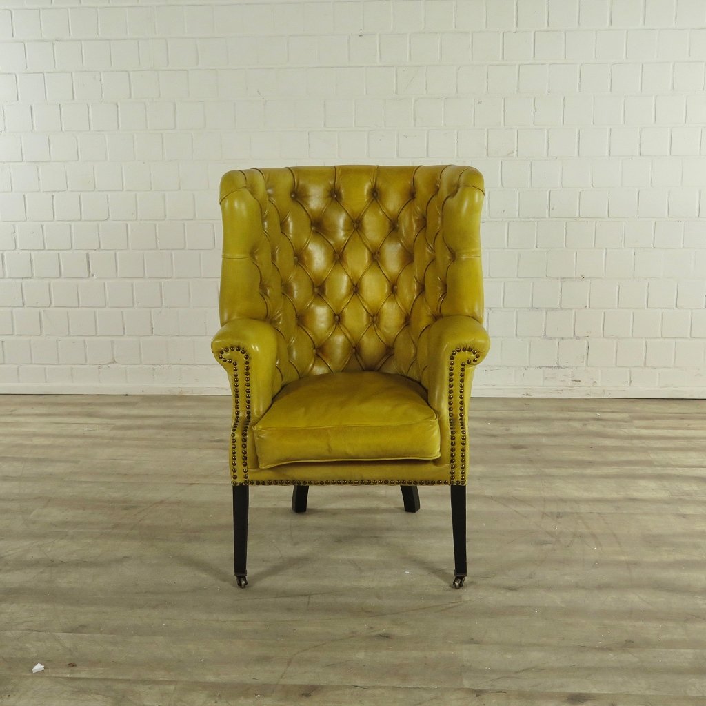 Chesterfield Sessel Gelb