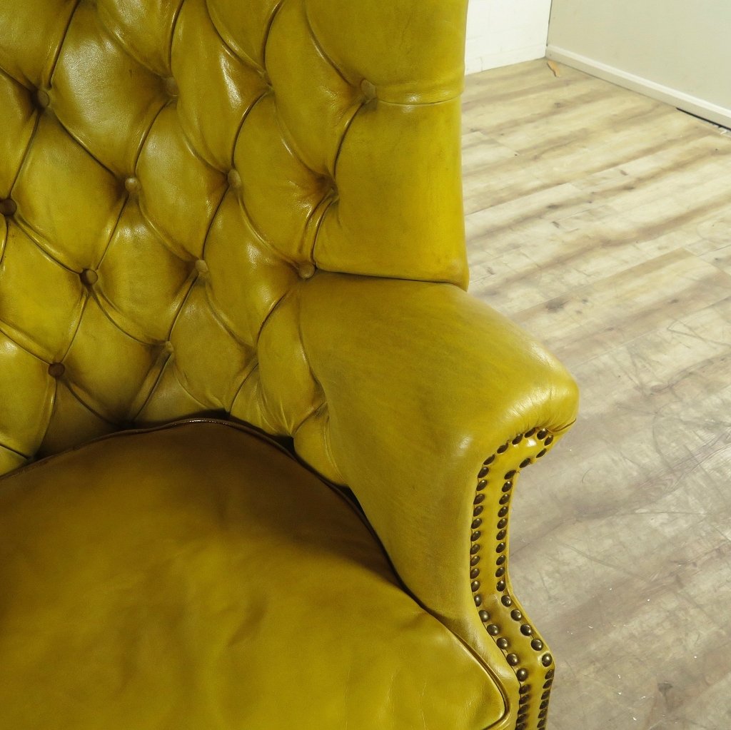 Chesterfield Sessel Gelb