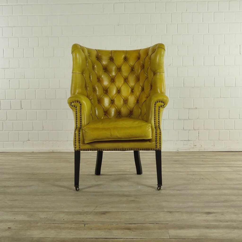 Chesterfield Sessel Gelb