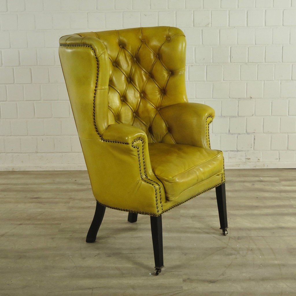 Chesterfield Sessel Gelb