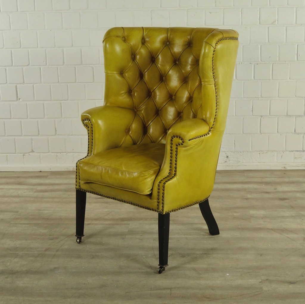 Chesterfield Sessel Gelb