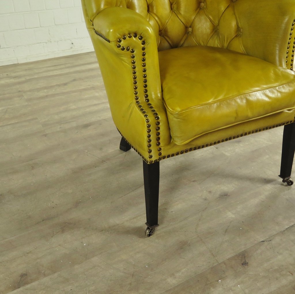 Chesterfield Sessel Gelb