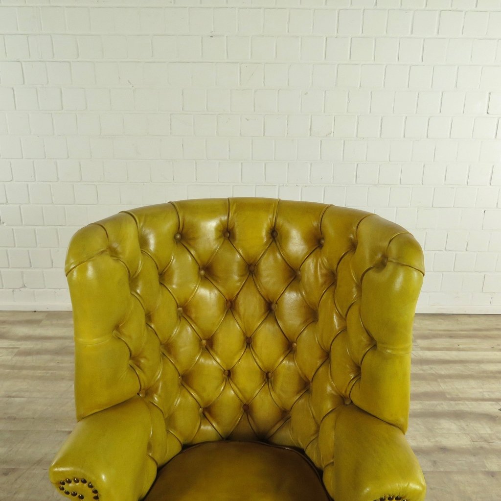Chesterfield Sessel Gelb