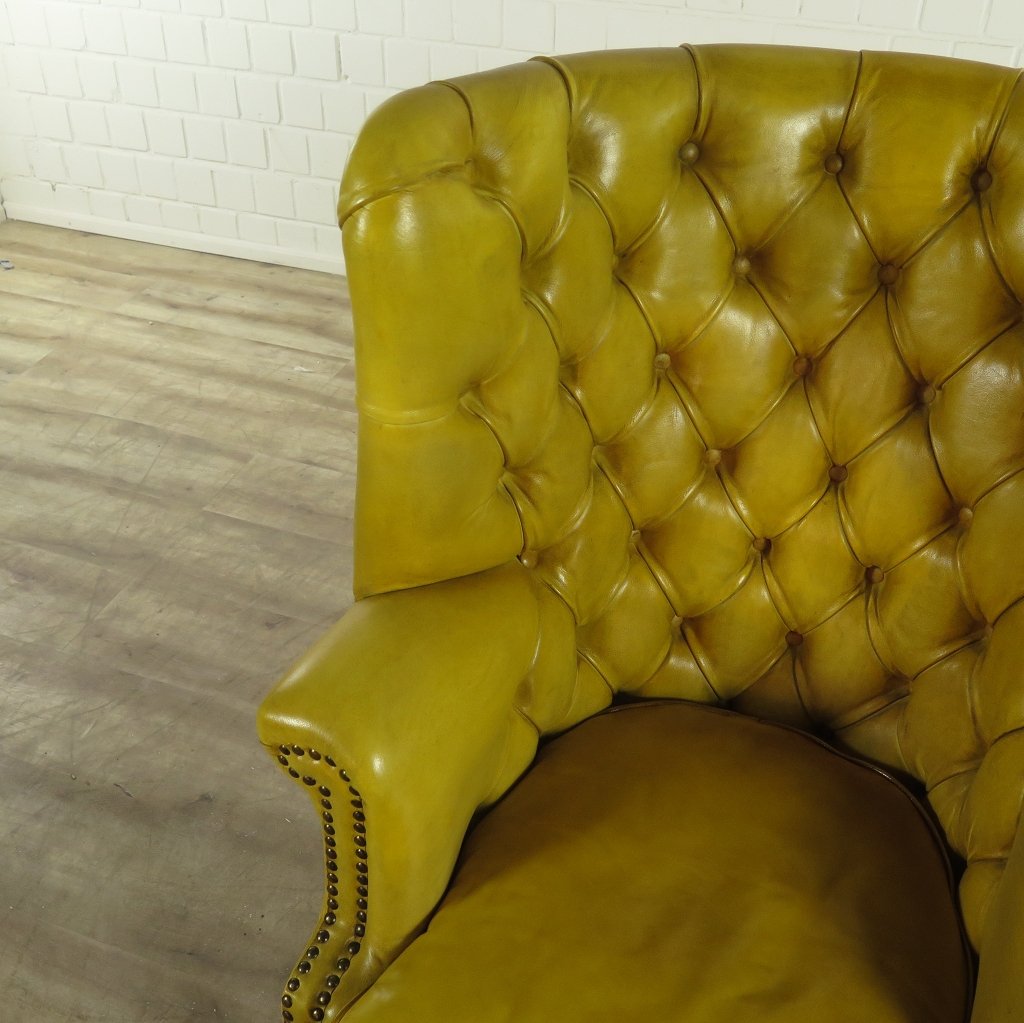 Chesterfield Sessel Gelb
