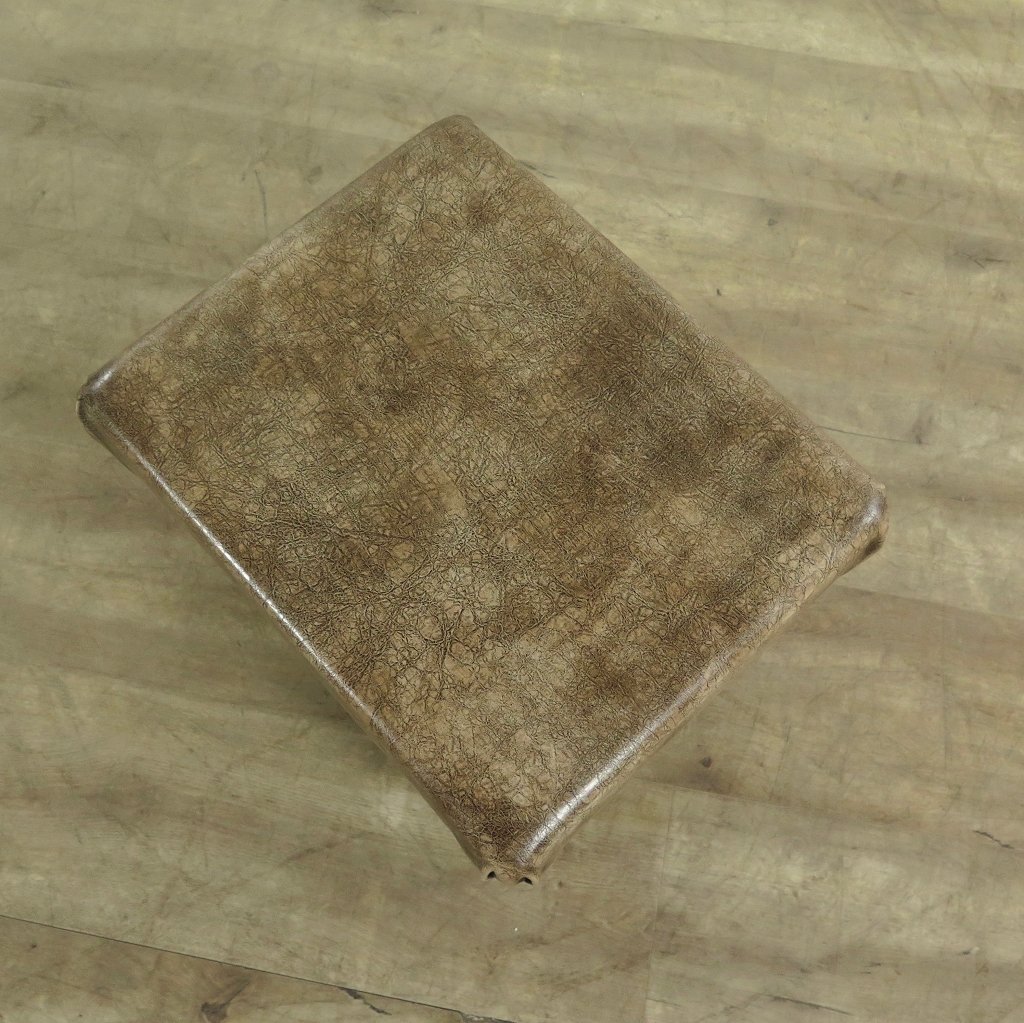Hocker Fußhocker Crack-Leder 0,50 m