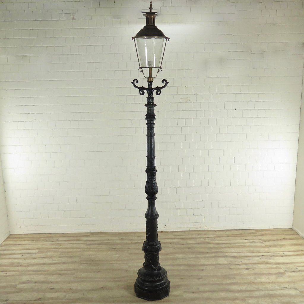 Laterne Gartenlampe Schwarz 3,10 m