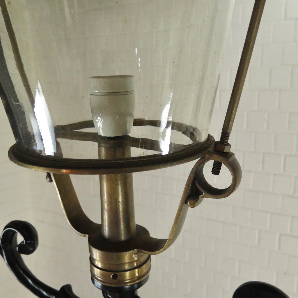 Laterne Gartenlampe Schwarz 3,10 m