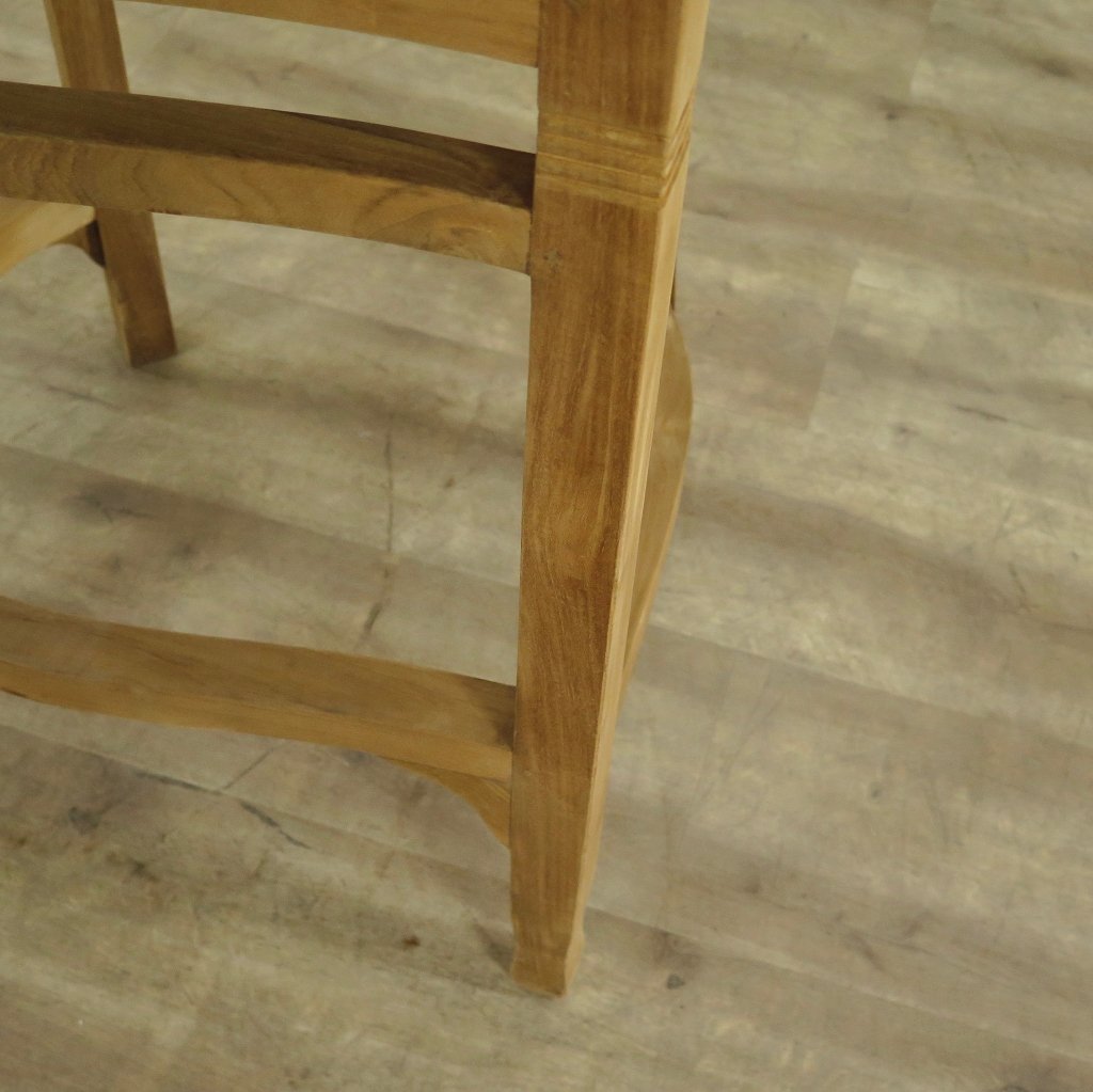 Barhocker mit Armlehne Teakholz