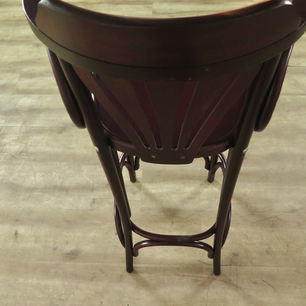 Barhocker mit Rückenlehne Mahagoni