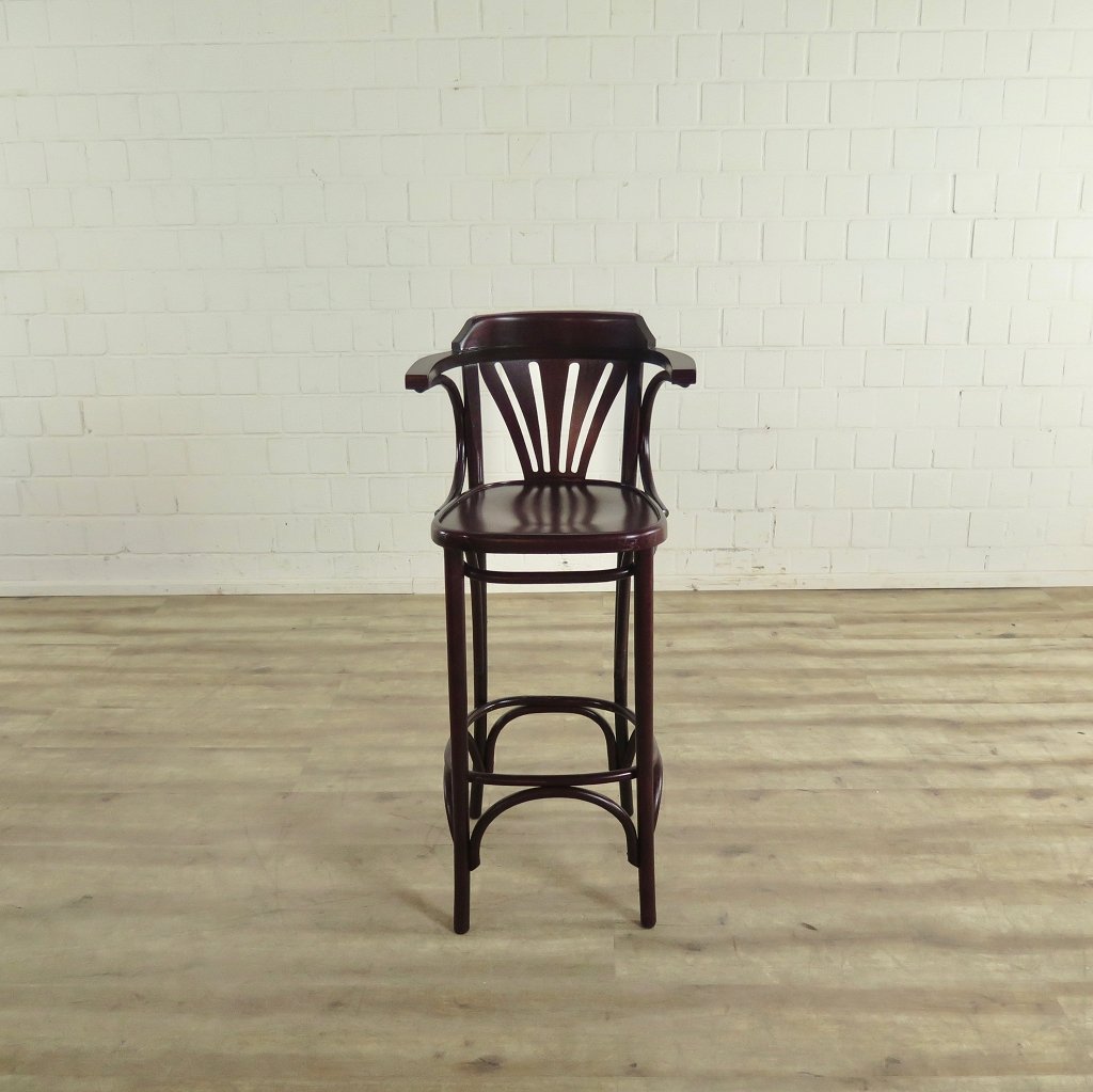 Barhocker mit Rückenlehne Mahagoni