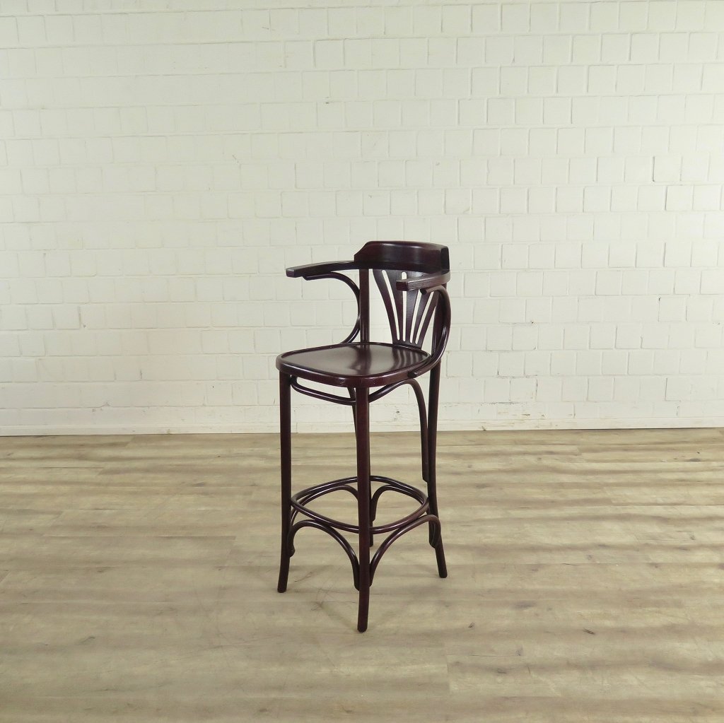Barhocker mit Rückenlehne Mahagoni
