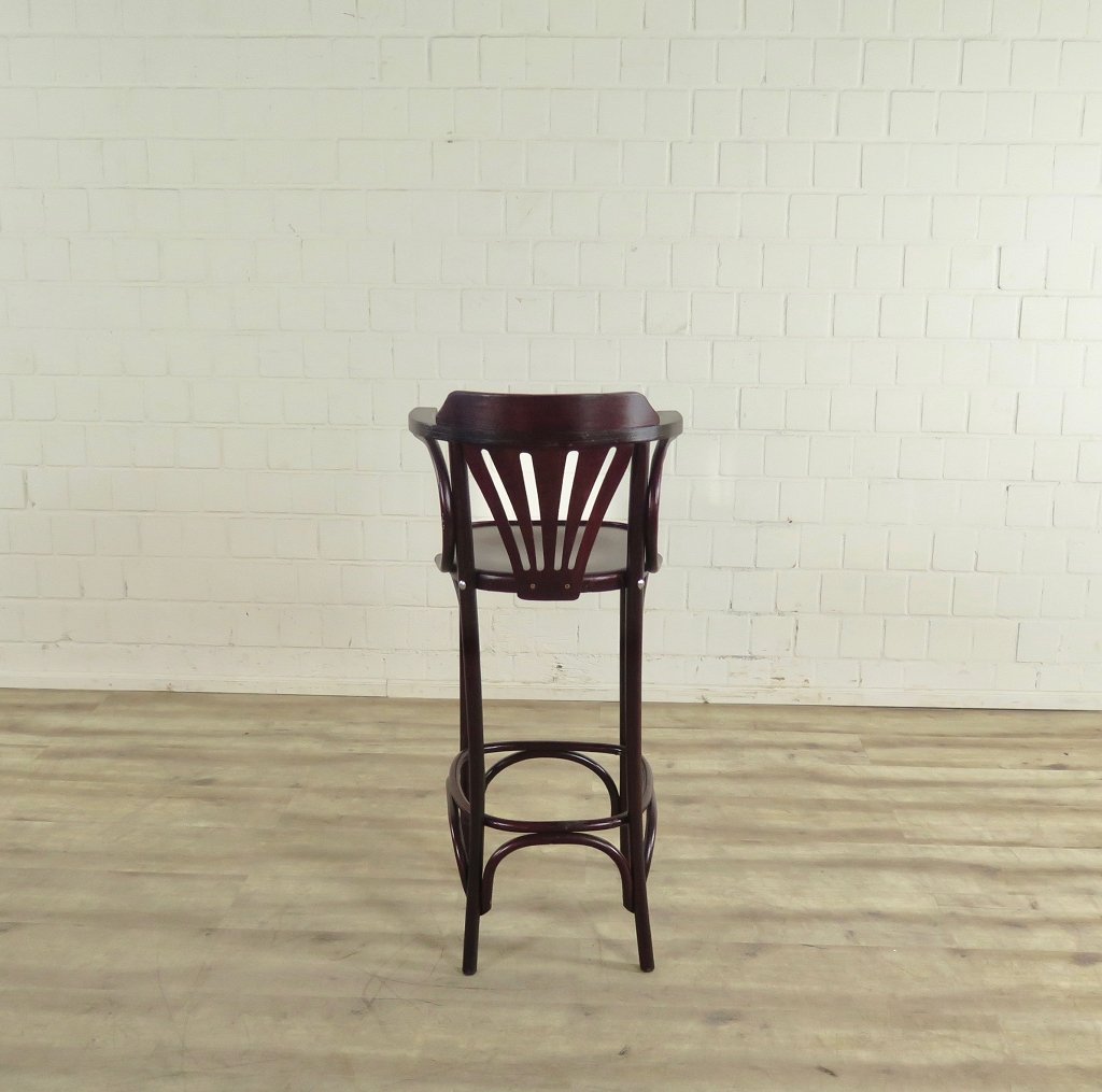 Barhocker mit Rückenlehne Mahagoni