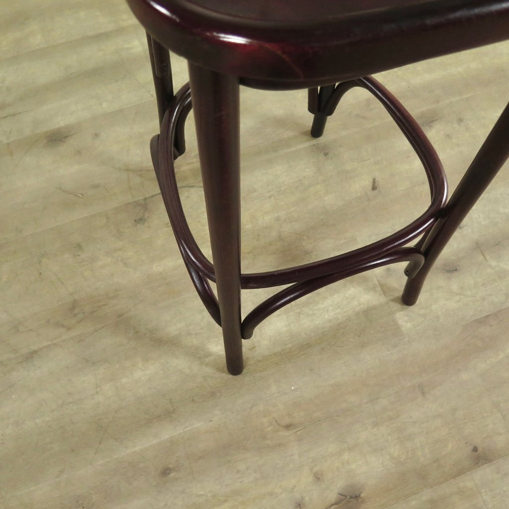 Barhocker mit Rückenlehne Mahagoni