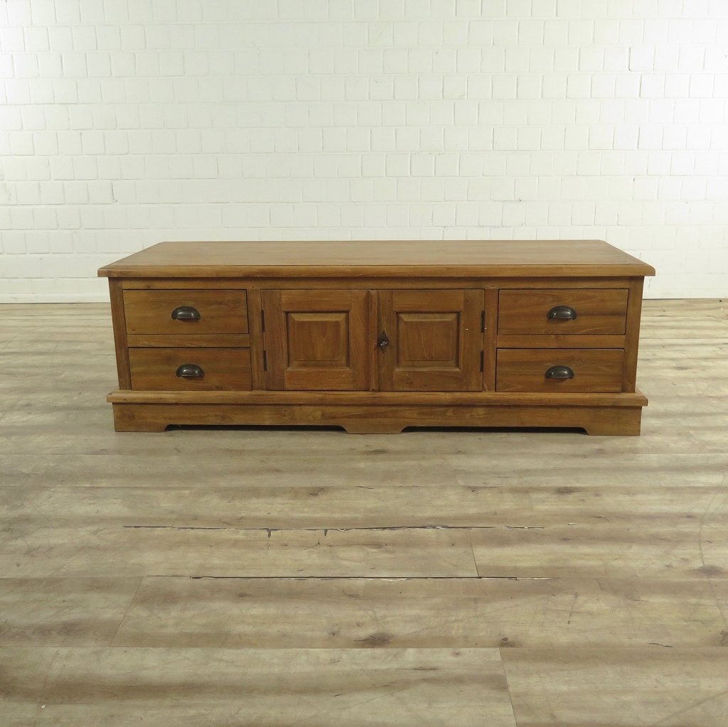 TV-Möbel Lowboard Sideboard Teakholz 1,61 m