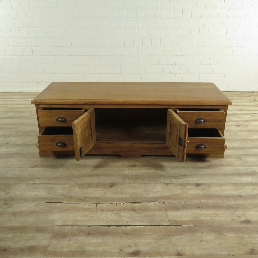 TV-Möbel Lowboard Sideboard Teakholz 1,61 m