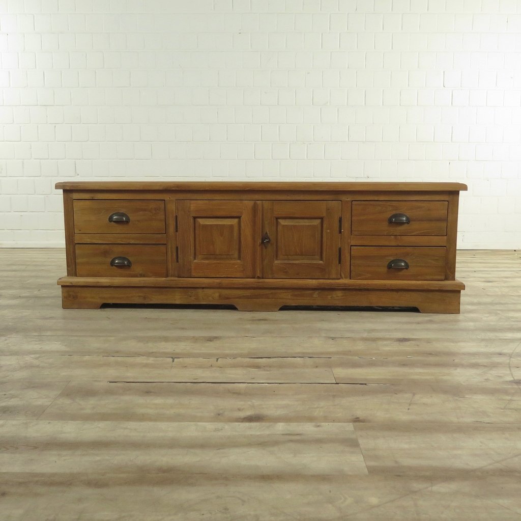 TV-Möbel Lowboard Sideboard Teakholz 1,61 m
