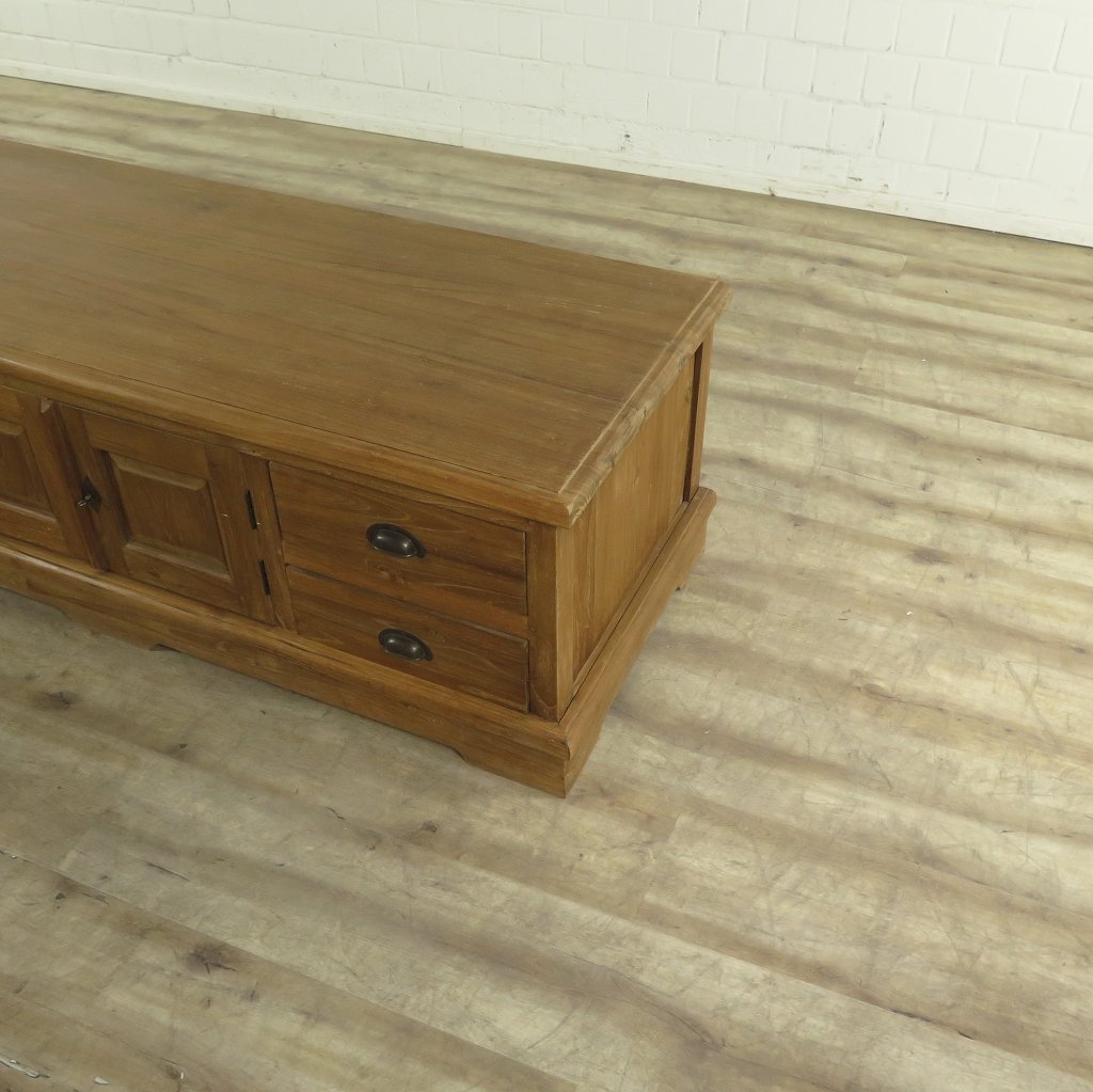 TV-Möbel Lowboard Sideboard Teakholz 1,61 m