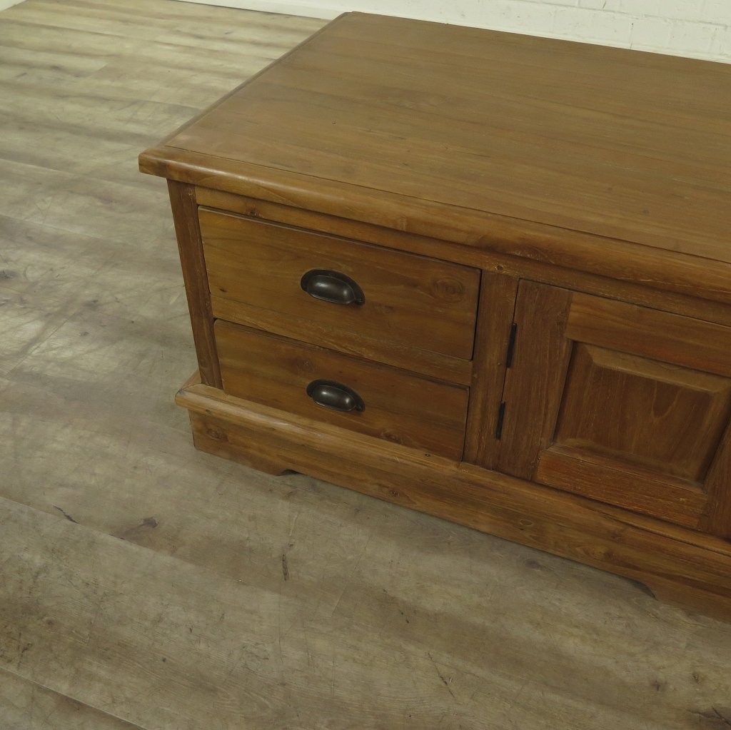TV-Möbel Lowboard Sideboard Teakholz 1,61 m
