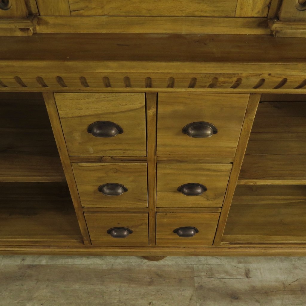 Regal Schrank Bella Luxus Teakholz 2,30 m
