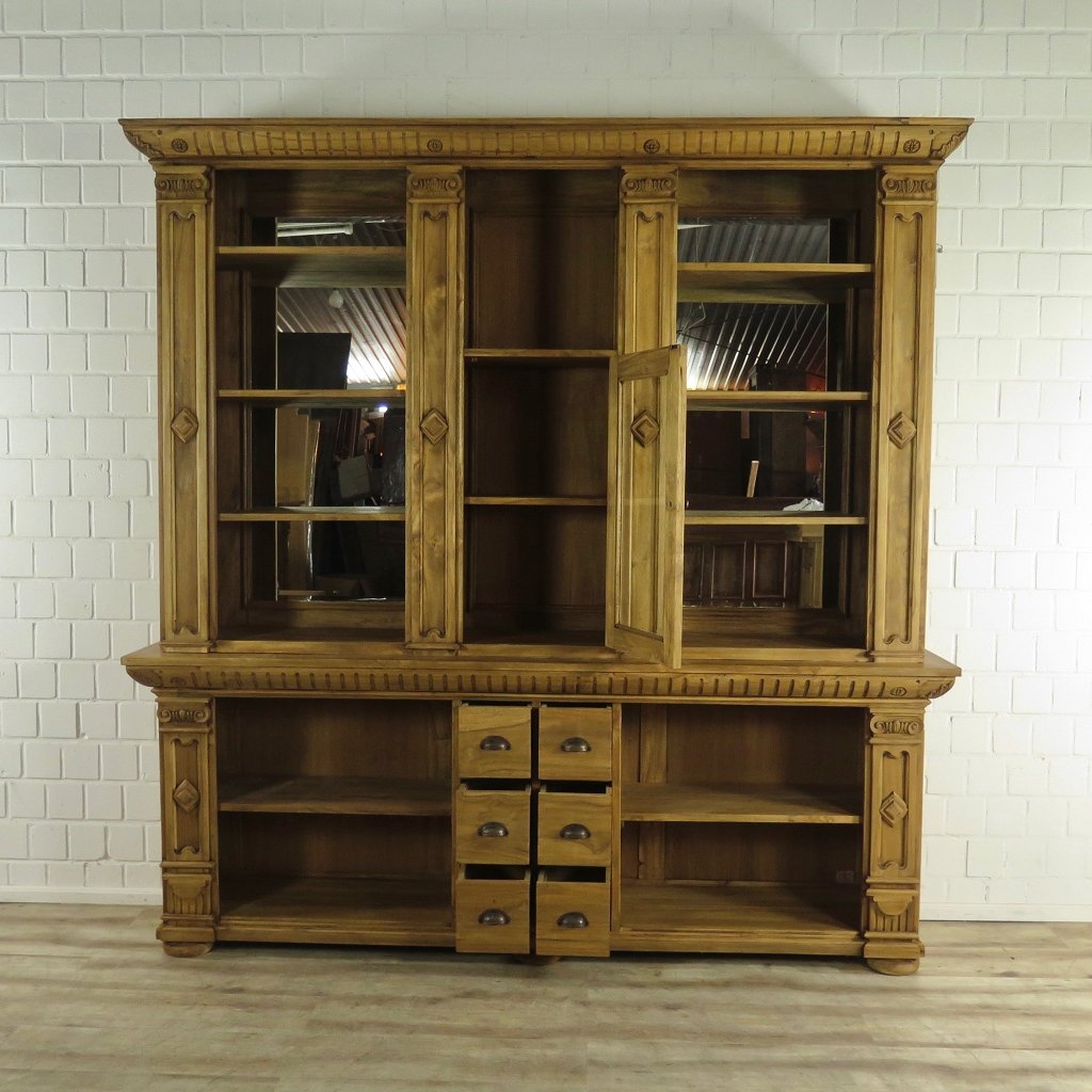 Regal Schrank Bella Luxus Teakholz 2,30 m