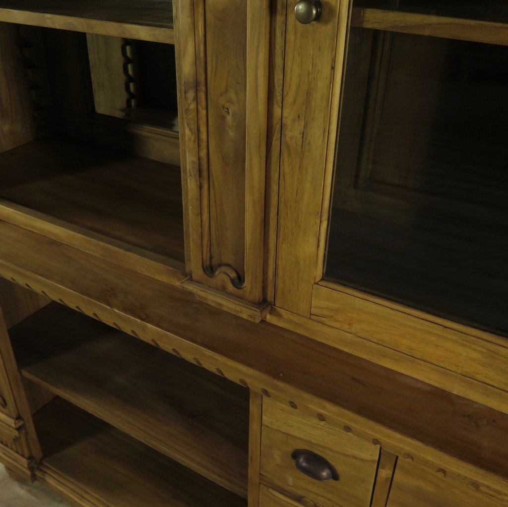 Regal Schrank Bella Luxus Teakholz 2,30 m