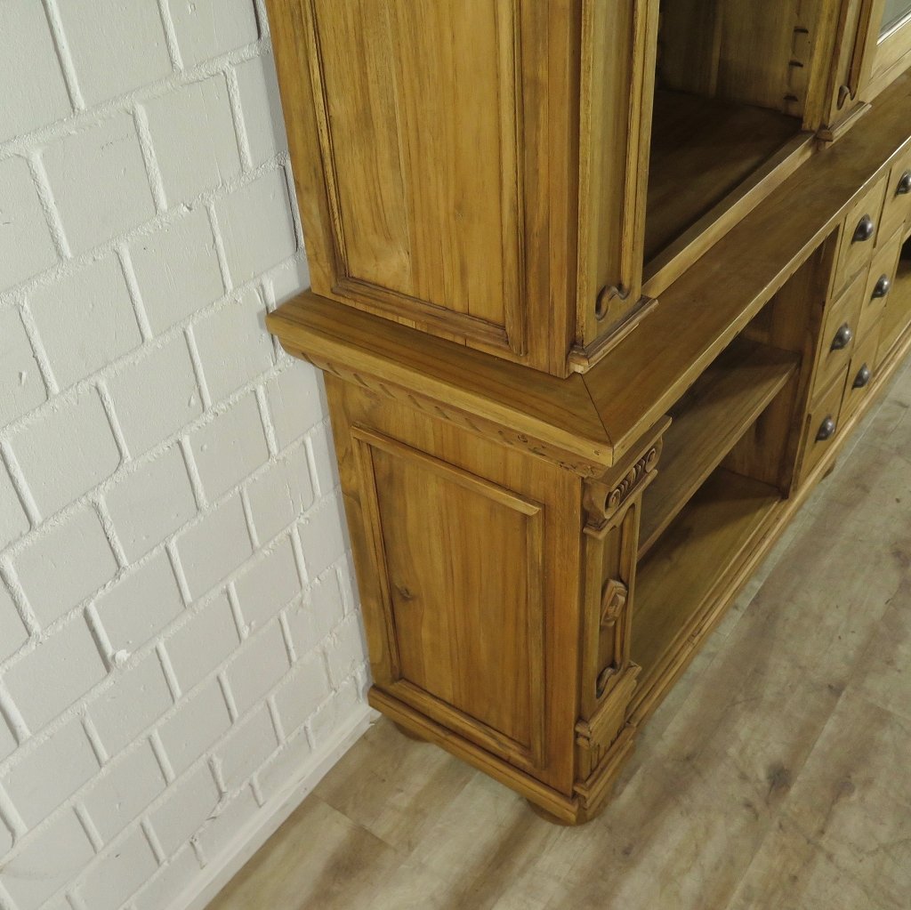 Regal Schrank Bella Luxus Teakholz 2,30 m