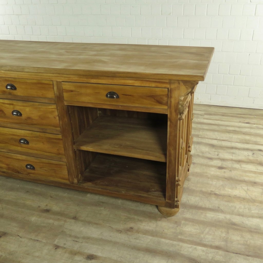 Theke Tresen Bella Teakholz 2,40 m